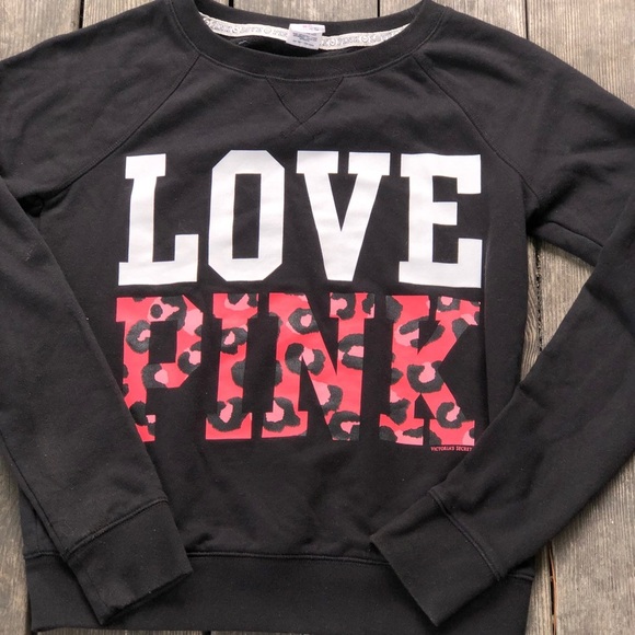 Pink Victoria’s Secret “love pink” crewneck - Picture 1 of 7